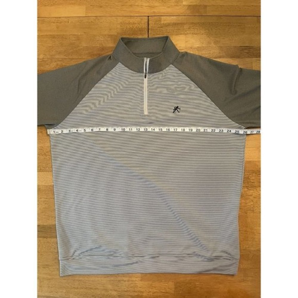Peter Millar Gray Golf Pullover Half Zip Shirt Sw… - image 5